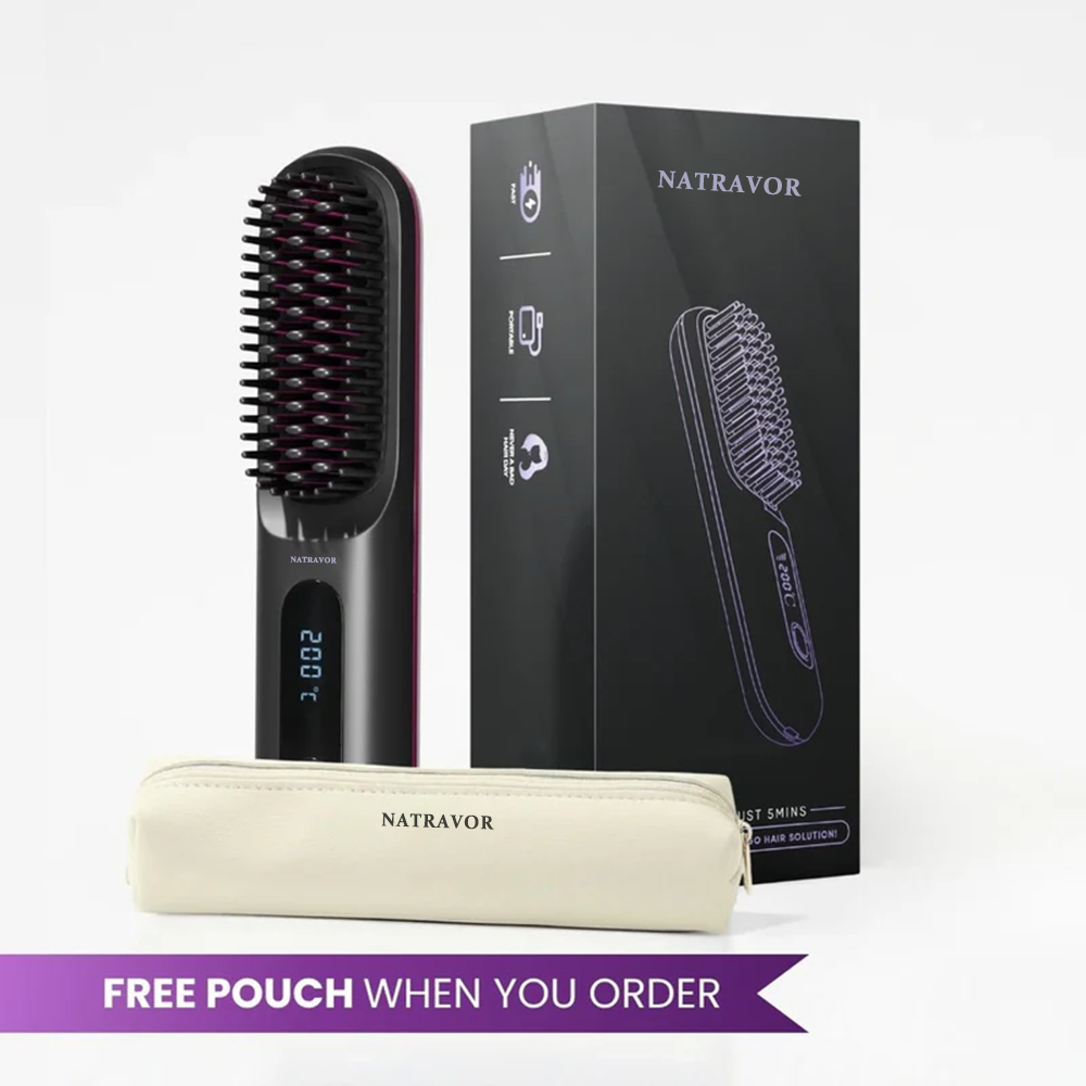 [NEW] FLOWN Portable Straightener Brush - GoBrush PRO