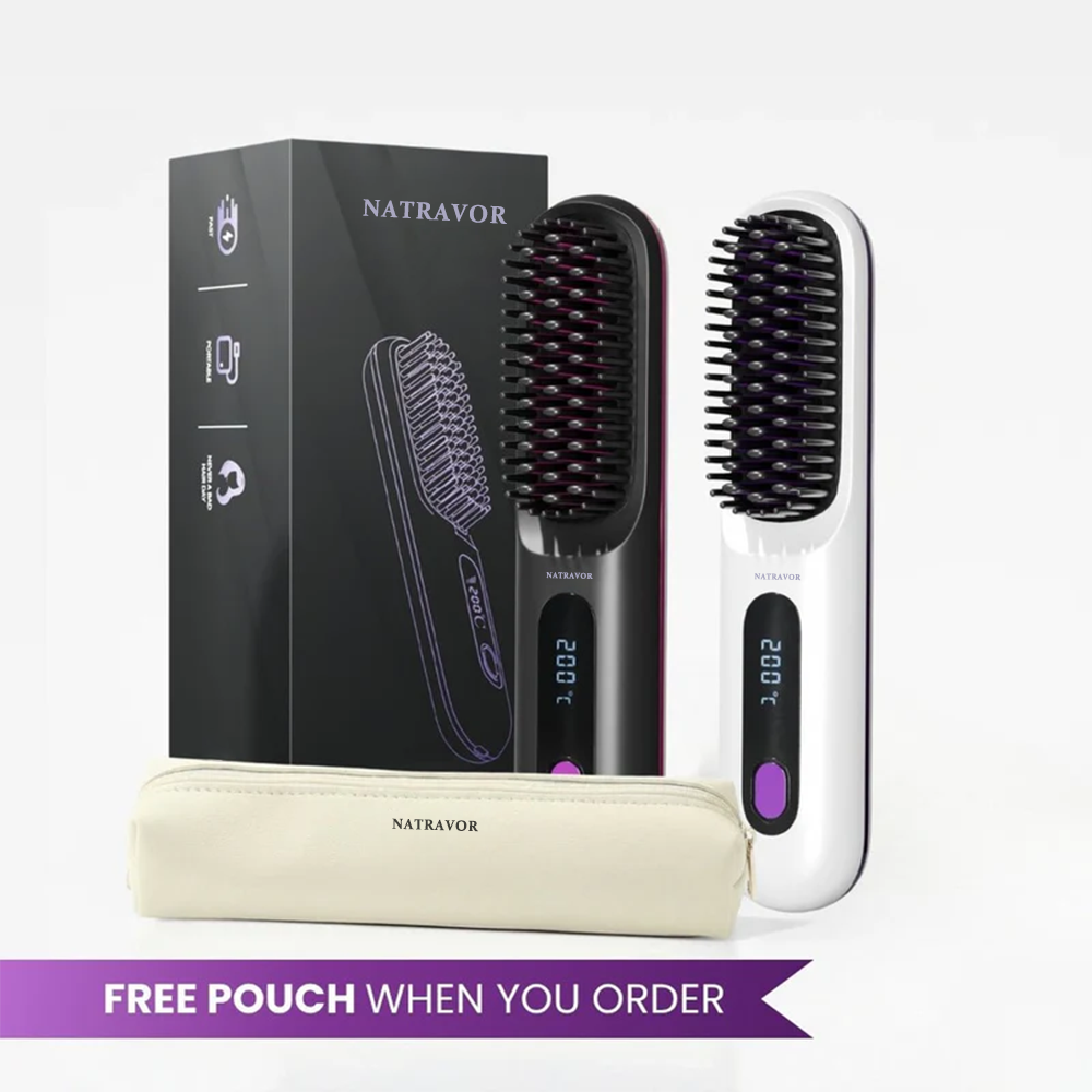 [NEW] FLOWN Portable Straightener Brush - GoBrush PRO