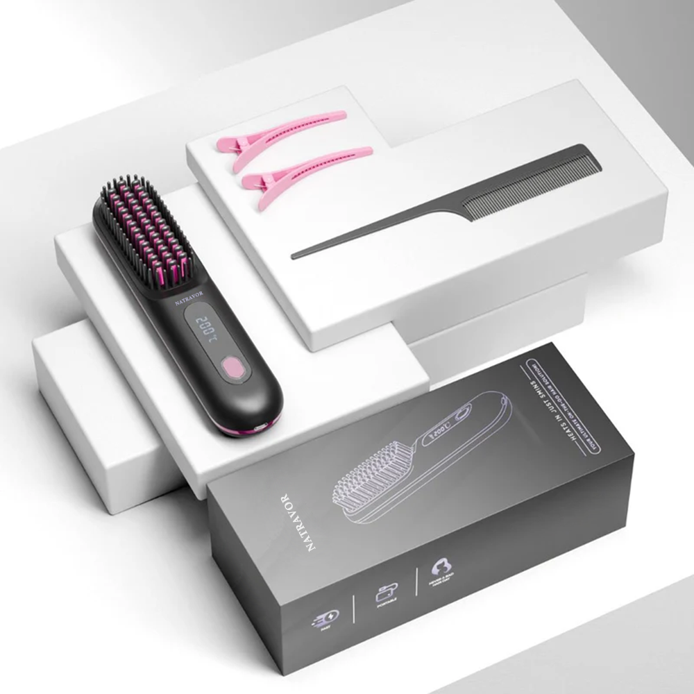 [NEW] FLOWN Portable Straightener Brush - GoBrush PRO