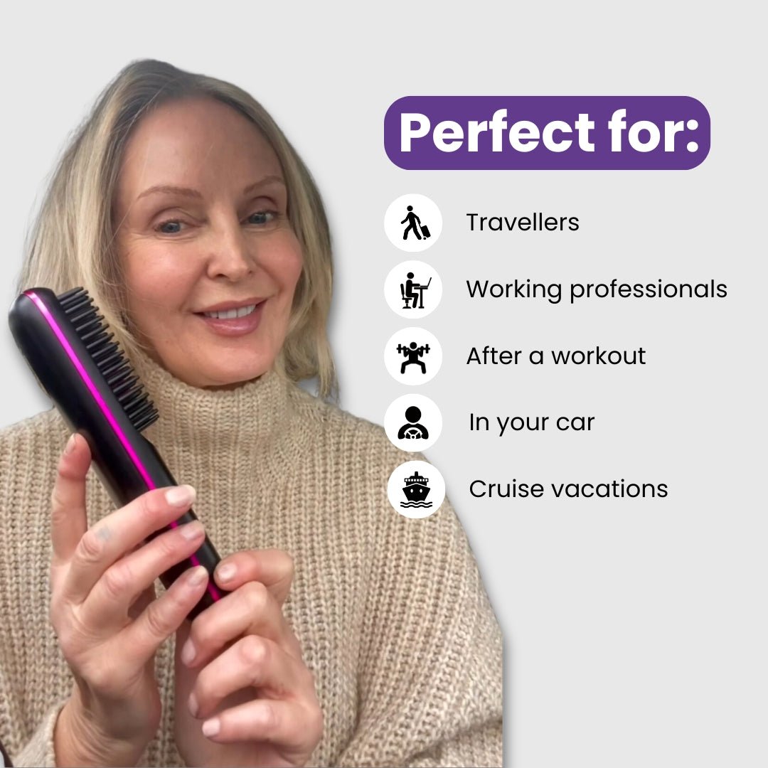 [NEW] FLOWN Portable Straightener Brush - GoBrush PRO