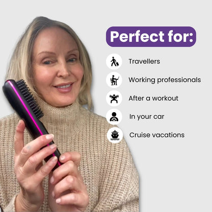 [NEW] FLOWN Portable Straightener Brush - GoBrush PRO